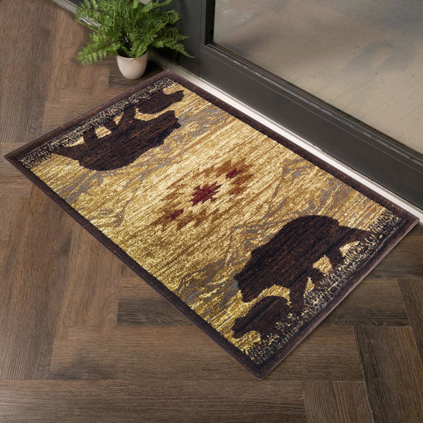 English Elm Nature'S Lodge Area Rug - Durable 2'7" X 7'3" Soft, Stain-Resistant Design For Homes With Kids & Pets B186P180962