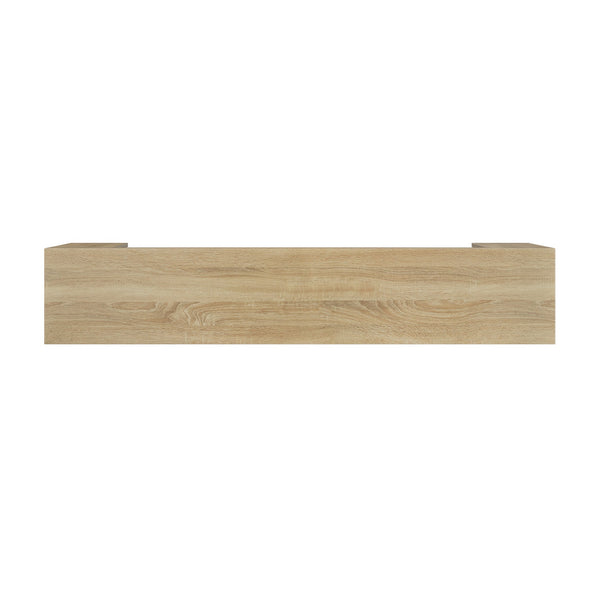 English Elm 62.99-inch Farmhouse Console Table Slim Entryway Sofa Accent with Rustic Wood Finish Oak W1706P399676