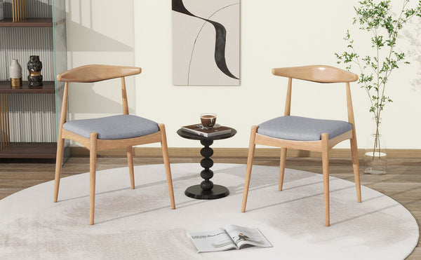 English Elm Christopher Knight Home® - Set Of 2 Rubberwood Dining Chairs With Ergonomic Design & Plush Cushions For Stylish Comfort N759P307032L