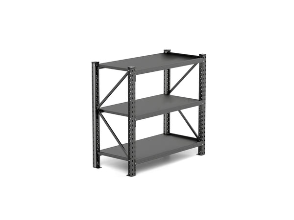 English Elm 3-tier Heavy Duty Industrial Steel Shelving Unit for Garage Warehouse Storage W1831P245637