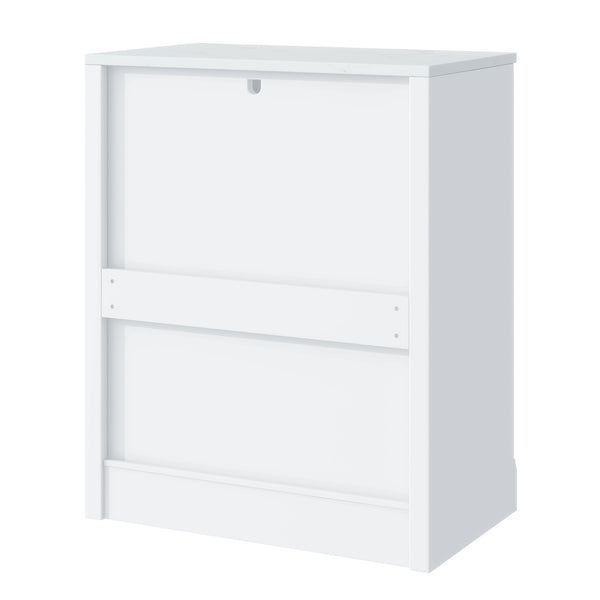 English Elm [Assembly Modern Freestanding Kitchen Pantry with Faux Marble Top, Set of 2 Cabinets with Drawer, Adjustable Shelves, Sleek Durable Design for Dining Room and Coffee Bar White SP000074AAK