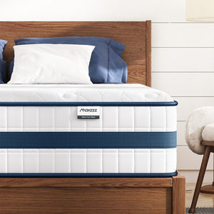 English Elm Queen Hybrid Mattress 12 Inch Pocketed Coils Memory Foam Pressure Relief Sleep B2716P329747