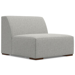 English Elm Rex Handcrafted Right Sectional Sofa with Ottoman — Eco-Friendly Performance Fabric, Durable Comfort Gray B136P199208