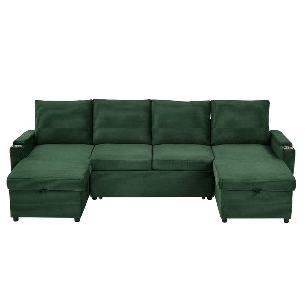 English Elm Swivel Barrel Accent Chair Chenille Tufted Round Club Seat for Living Room Lounge Green N719S002190F