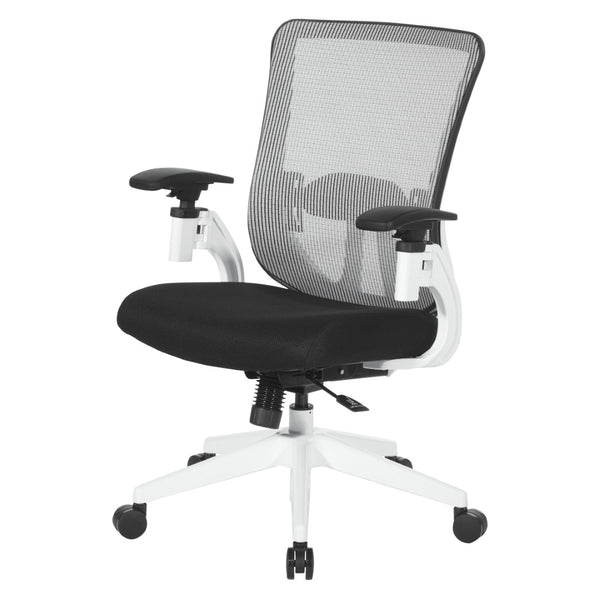 OSP Home Furnishings Vertical Mesh Back Ergonomic Manager Chair with Lumbar Support for Modern Office Use 889-3TW1N1421W