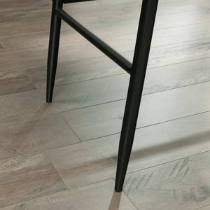 English Elm L-Shaped Desk In Warm Brown Finish - Spacious Workspace With Storage, Cable Management & Style B356P367775