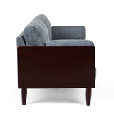 Christopher Knight Home® - Noble House - Sofia Mid-Century Modern Upholstered 3 Seater Sofa