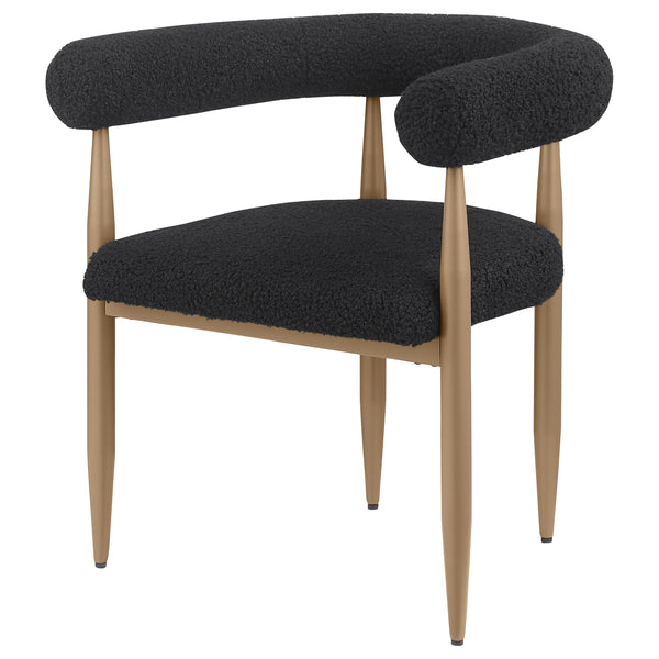 English Elm 2pc Mid-century Dining Side Chairs with Foam Padded Seats and Spindle Back in Neutral Wheat Upholstery Black 55.12 L x 32.68 W x 7.87 H B011P301318
