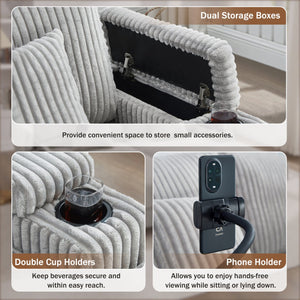 English Elm Swivel Barrel Accent Chair Chenille Tufted Round Club Seat for Living Room Lounge Grey N719S002270E