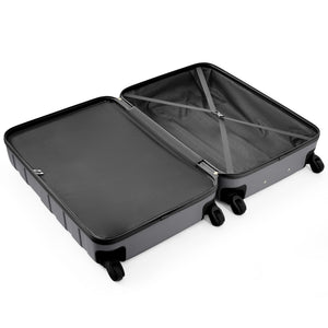 English Elm Luggage Set 3 Piece Abs Hardshell Spinner Suitcase with Tsa Lock Lightweight Travel N726P308259Z
