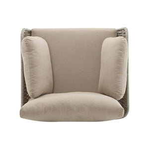 English Elm Christopher Knight Home® - [Set Of 2] 36" Beige Iron Lounge Chairs With Plush Cushions & Rope Weave, Perfect For Indoor/Outdoor N767P237035G_2