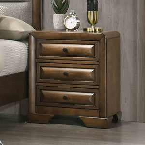 English Elm Light Gray Contemporary Nightstand Solid Rubberwood Dovetail Drawer Bedroom Storage B2741P435293