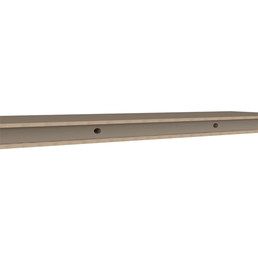 English Elm Floating Shelf Dallas Taupe Set of 2 – Modern Engineered Wood Wall Shelves 32"x10.6" Space-Saving Décor B092P238743
