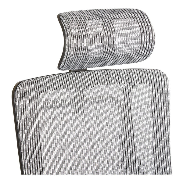 OSP Home Furnishings Silver Mesh Headrest for Prox996 Office Chair with Adjustable Neck and Posture Support HR36S