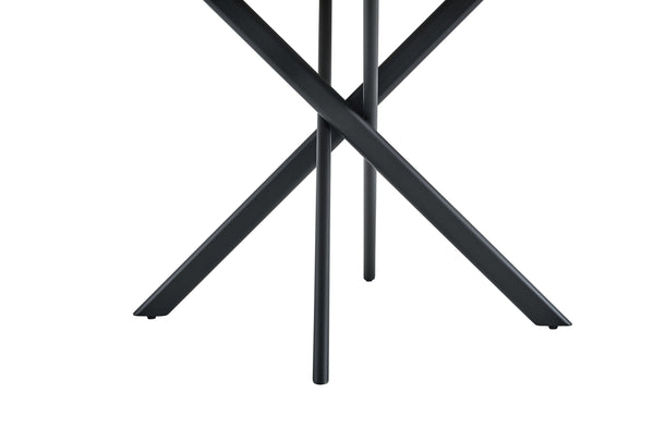 English Elm Round Foldable Mdf Dining Table with Radial Legs for Small Space Bistro Interiors Oak W3493P462093