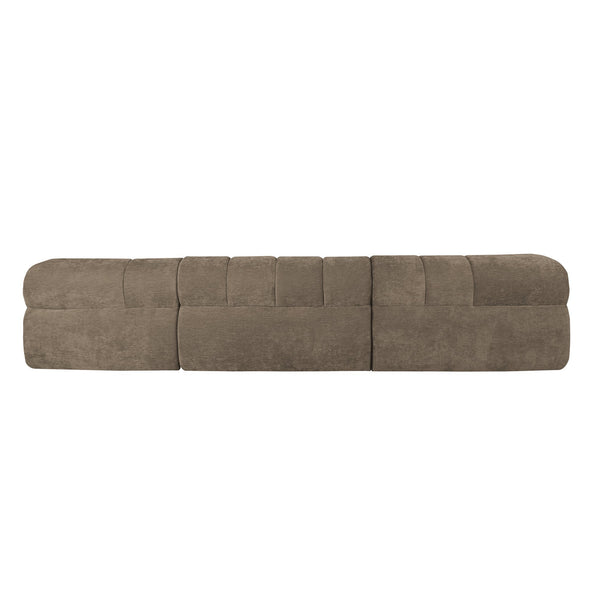 English Elm 122" Low Profile L-shaped Sectional with Chaise High Density Foam Modern Living Room N767P408805S