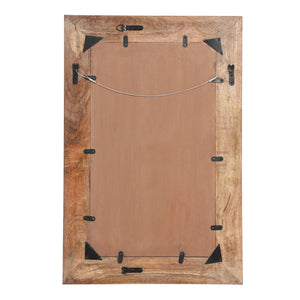 English Elm Christopher Knight Home® - RECT. MIRROR Natural Wood Frame 40x28 Rustic Rectangular Wall Mirror for Entryway, Bathroom Decor 69380.00