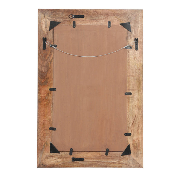 English Elm Christopher Knight Home® - RECT. MIRROR Natural Wood Frame 40x28 Rustic Rectangular Wall Mirror for Entryway, Bathroom Decor 69380.00