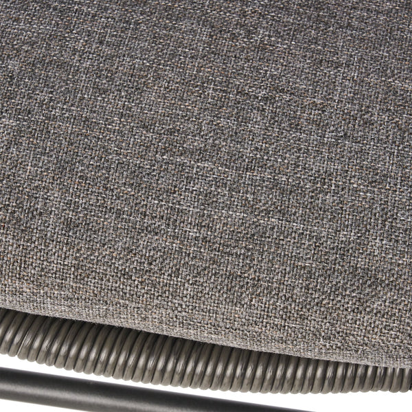 English Elm Christopher Knight Home® - SAN ANTONIO CHAIR Grey Woven Polyethylene Rattan Set of 2 with Water-Resistant Cushions & Steel Frame Modern Design 65039.00GRY