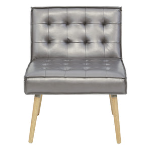 OSP Home Furnishings Amity Tufted Accent Chair Sizzle Pewter