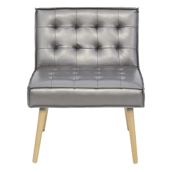 OSP Home Furnishings Amity Tufted Accent Chair Sizzle Pewter