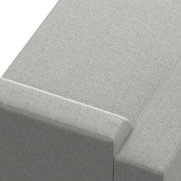 English Elm Rex Left Chaise Sofa Module - Eco-Friendly Pale Grey Fabric, Versatile Design & Ultimate Comfort B136P199241-GIGA