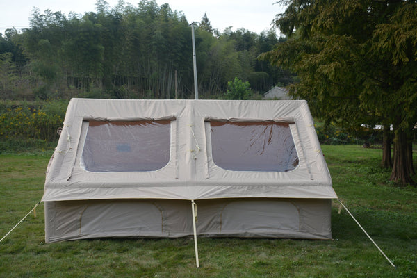 English Elm 9.8x13ft Inflatable Glamping Tent Oxford Fabric 4 Season Waterproof Family Cabin W640P244846