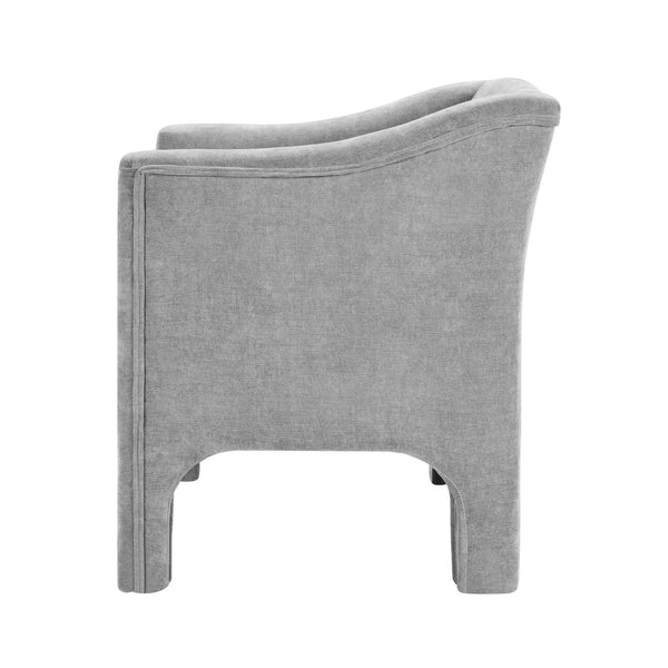 English Elm Modern Barrel Accent Chair Chenille Upholstered Wraparound Armchair for Any Room N763P336531E