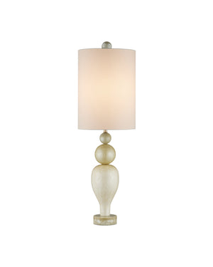 Currey & Company Hutson Table Lamp - Milano-inspired Chic With Sculptural Silhouette, Elegant Sheen & Tall Shade Design Ivory Composite 6000-1038-currey-company