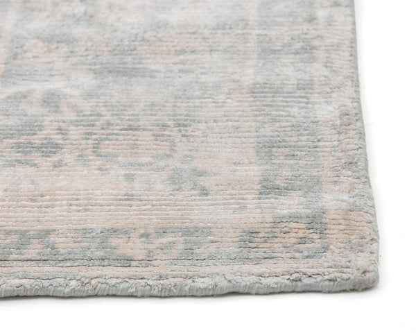 Sunpan Boca Hand-Loomed Rug: Exquisite Artisan Craftsmanship with Timeless Persian Design in Grey Tones 5' X 8'