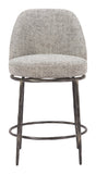 Nordhavn Swivel Counter Stool Gray 110274 Zuo Modern