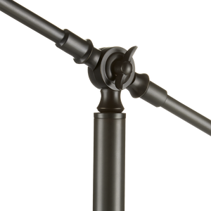 Maxstoke Adjustable Bronze Floor Lamp - Elegant Americana Design for Modern and Traditional Spaces