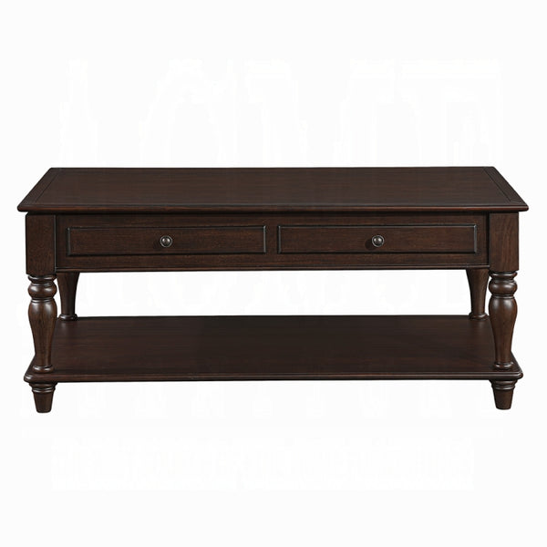 English Elm Farrel Walnut Lift-Top Coffee Table with Storage Shelves, Turned Legs, 48" Rustic Walnut Finish B2726P371245