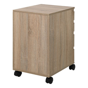 OSP Home Furnishings Holly Mobile Storage Cart River Oak