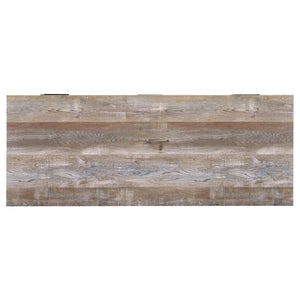 English Elm Azura Weathered Oak 4-drawer Office Desk with Spacious Work Surface, Rustic Engineered Wood, Organized Storage B062P337737