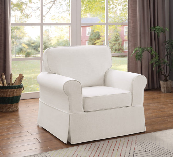 OSP Home Furnishings Ashton Chair Off White