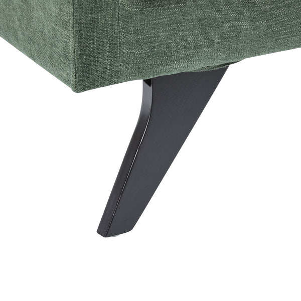 English Elm Christopher Knight Home® - CHAISE modern fabric lounge with rolled accent pillow, splayed birch legs and luxe comfort seating experience Green 68.25 L x 28 W x 17.75 H N776P291705G