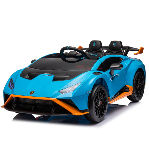 English Elm Lamborghini Huracan Sto 24v Kids Ride on Drift Car with Led Lights and Remote W1578P210769
