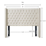 Madison Park Amelia Transitional Upholstery Headboard MP116-0356 Cream