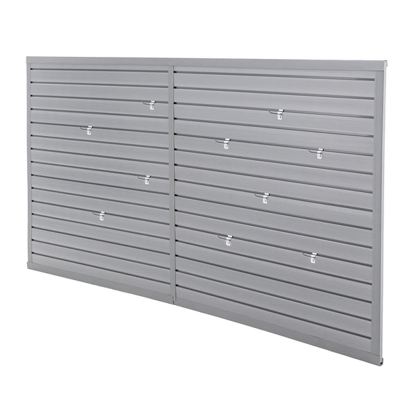English Elm Heavy Duty Pvc Slatwall Garage Storage System Modular Wall Mounted Tool Organizer W1422P286710
