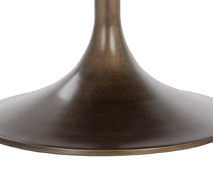 Sunpan Simone Swivel Dining Chair - Modern Performance Fabric Design with Antique Brass Base for Style Casablanca Cloud