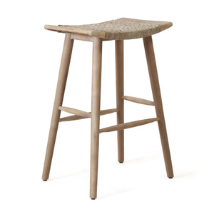 English Elm Christopher Knight Home® - JACE Rustic Acacia Outdoor Barstools Set of 2 – 30" Faux Rattan Seats, Tapered Legs, Weather-Ready 70855.00MLBRN