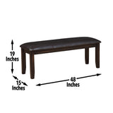 Steve Silver Ally Bench Antique Charcoal AS700BNC