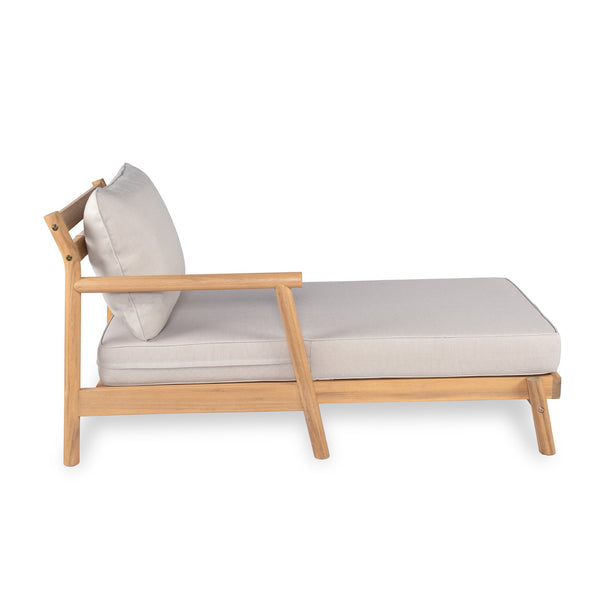 English Elm Christopher Knight Home® - Patio Acacia Wood Sectional Sofa With Chaise Lounge & Water-Resistant Cushions For Outdoor Comfort N772P262284B