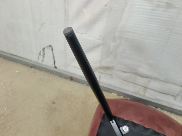 English Elm Dining Modern Velvet Upholstered Accent Chairs Set of 4 with Curved Ergonomic Back & Black Metal Legs Pink W2189P228664