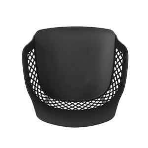 English Elm Christopher Knight Home® - AZALEA Weather-Resistant Outdoor Chair with Durable Polypropylene Frame, Minimal Modern Comfort Black 25 L x 23.5 W x 22.5 H 68375.00BLK