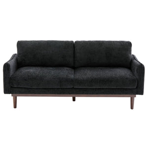 English Elm Modern Chenille Loveseat with Pocket Spring Cushions and Rubberwood Legs for Living Room N763P347228B