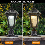 English Elm Retro Solar Lights With Dimmable Led 1 Pack