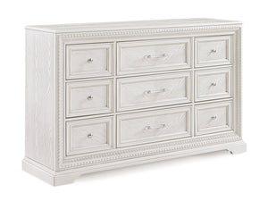 English Elm 1pc Five-Drawer Tall Storage Chest with Bright Finish, Elegant Pulls, Spacious Wooden Bedroom Tower Antique White 68 L x 22.3 W x 45 H B2741P408965