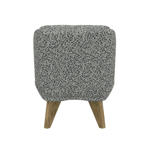 English Elm Wallace & Bay - Blue Armless Accent Chair in Dark Navy Speckled Upholstery, Solid Wood Frame, Compact Stylish Seat B2709P212457
